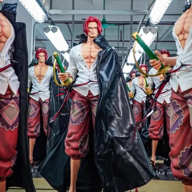 Jt Statue About 67cm One Piece Red Hair Shanks Action Figures Anime Peripheral Art Play Ornaments Gifts