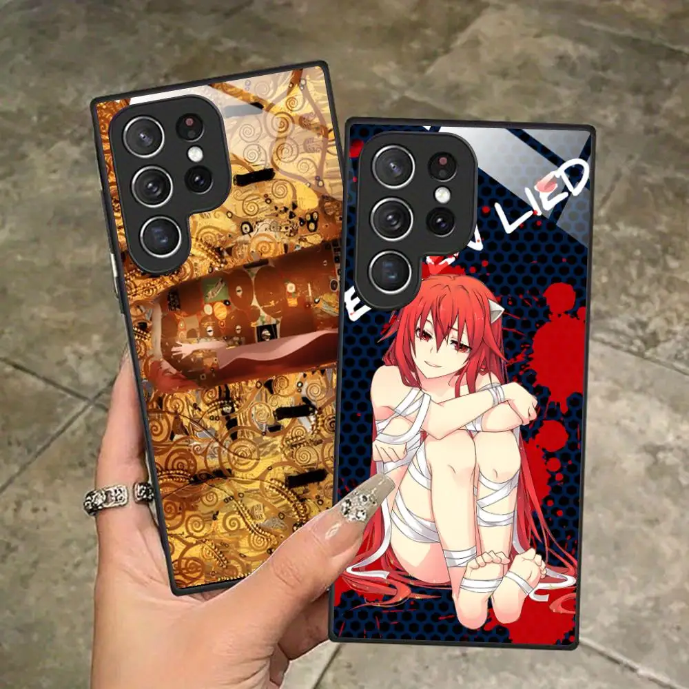 Elfen Lied Lilium Phone Case for Samsung Galaxy S26 S25 S24 S23 S22 S21 S20 Note20 Plus FE Ultra Glass Protective Cover