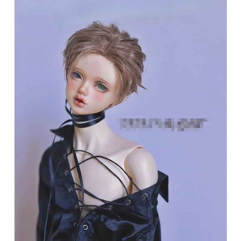 BJD Doll Black Silk Tie rivettata Hole Shirt Top con Retro Lazy Style 1/4 1/3 Uncle Doll Clothes CMB330