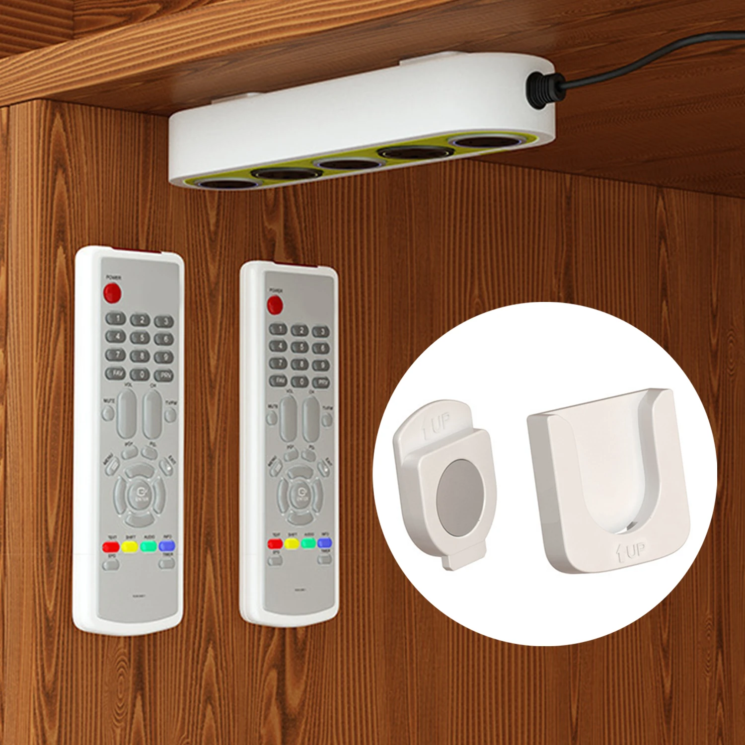 1Pcs Round Magnetic Hooks Wall Mount Strong Magnet Holder for Fridge Sticker Remote Control Storage Holder Home Organizer Hook