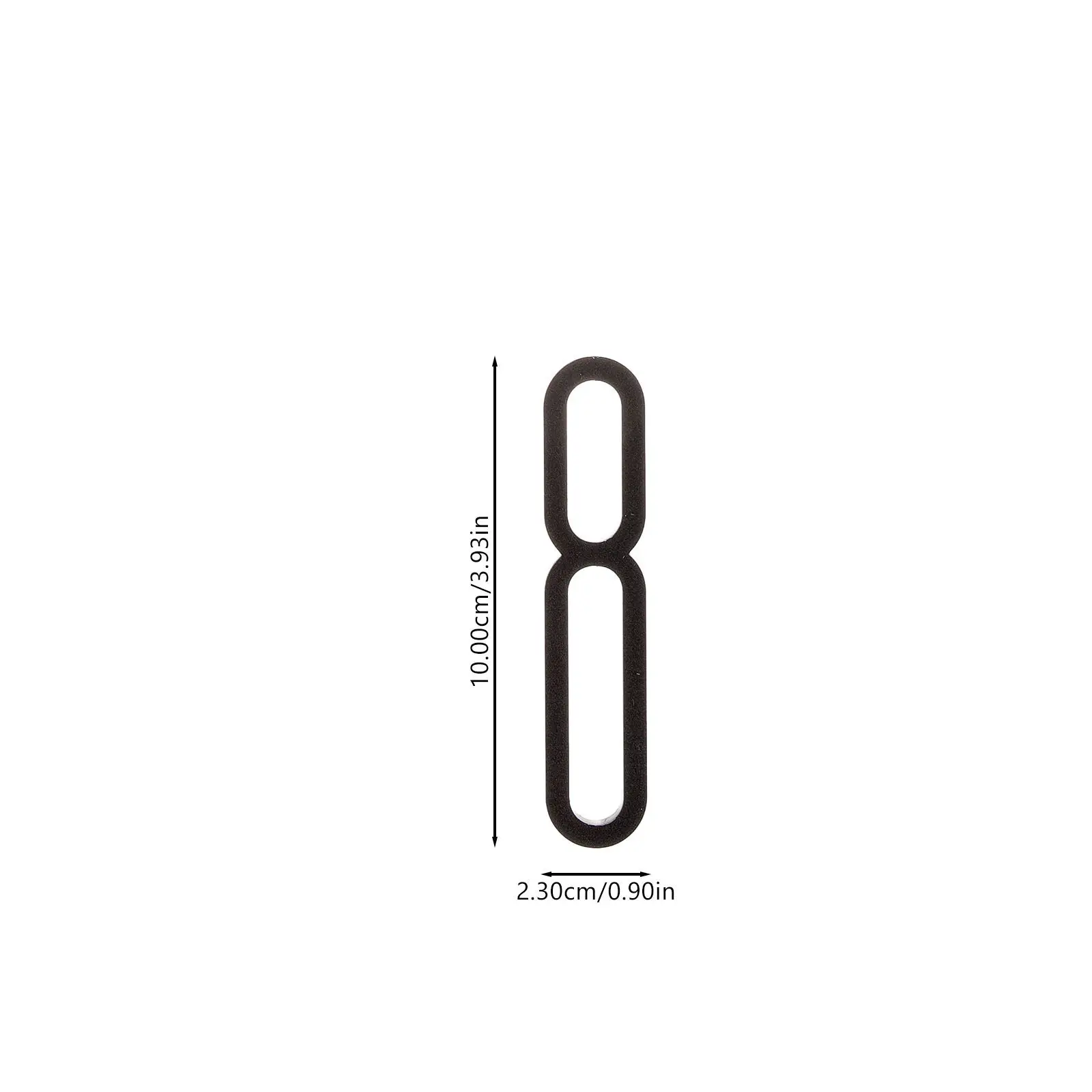 10Pcs Modern 3D House Numbers Self-Adhesive Exterior Address Signs for Outside Door Wall Mailbox Apartment Office Hotel