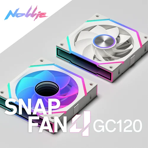 Nollie FAN GC120 ARGB Ventilador de refrigeración Modular Empalme apilable PWM Ventiladores RGB silenciosos de 120 mm