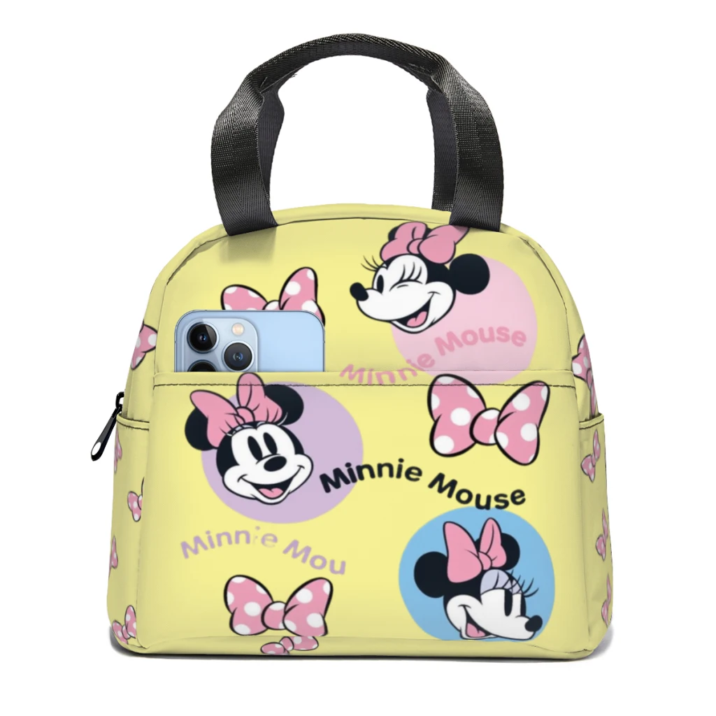 

Mikey Mouse Insulated Thermal Cooler Bag Lunch bag Foods Drink Storage Leakproof Picnic Camping Bags Outdoor Cooler Box beach