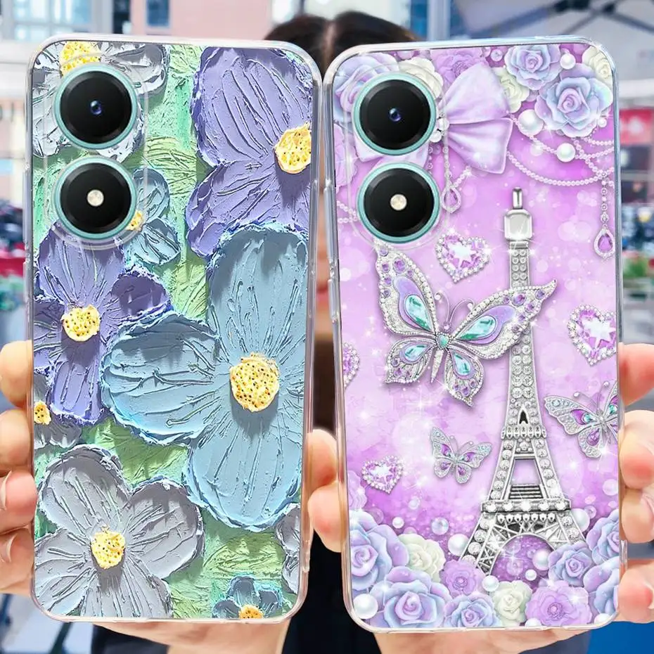 For Vivo Y02S V2203 Phone Case Lovely Painted Soft Silicone TPU Cases Cover For Vivo Y02 V2213 Y02 02S 4G 2022