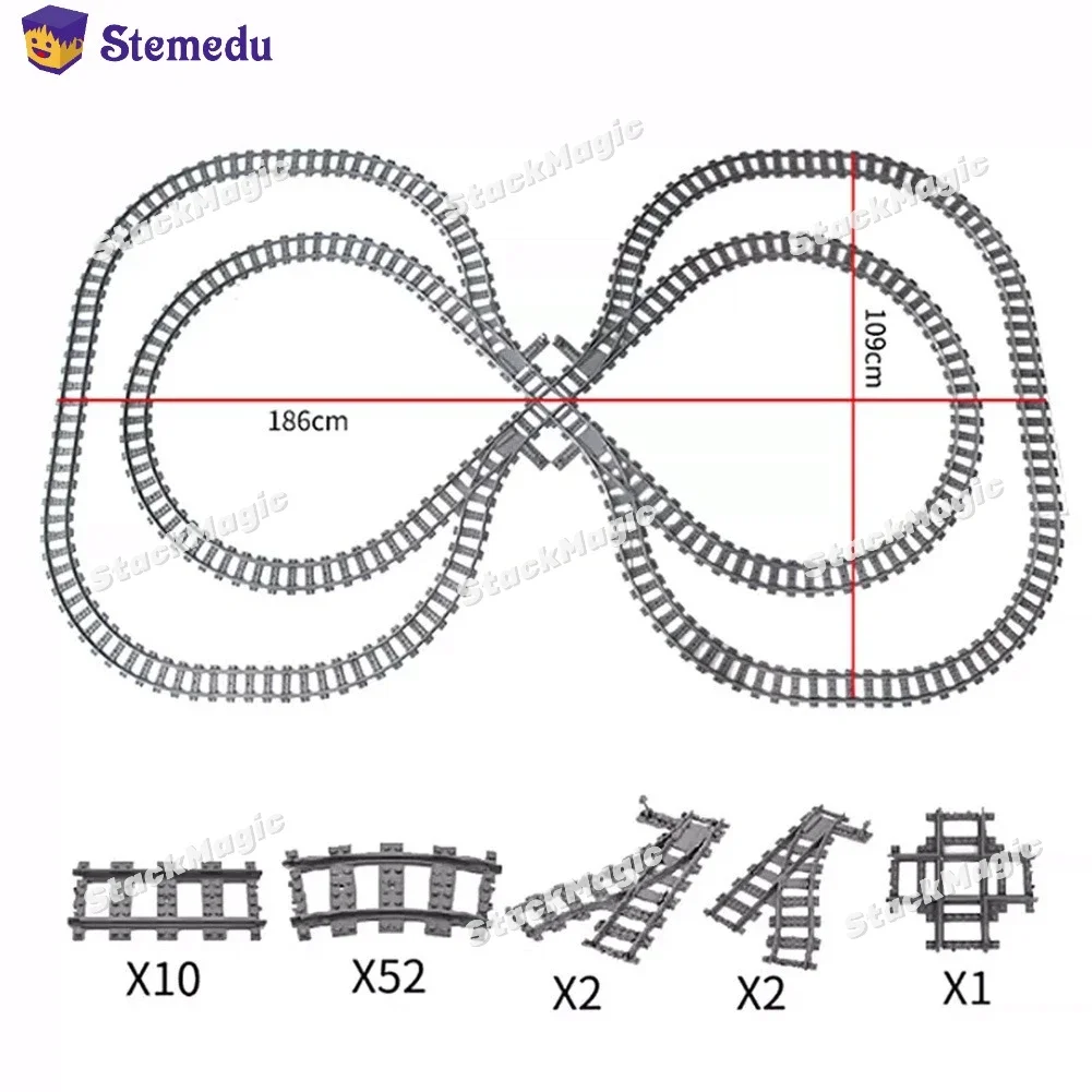 Nowe Koleje Miejskie Elastyczne Klocki Szynki Miękkie Proste Zakrzywione Szyny Przełączniki Klocki Konstrukcyjne Kreatywne Modele Kolejowe Zabawki Dla Dzieci Prezenty