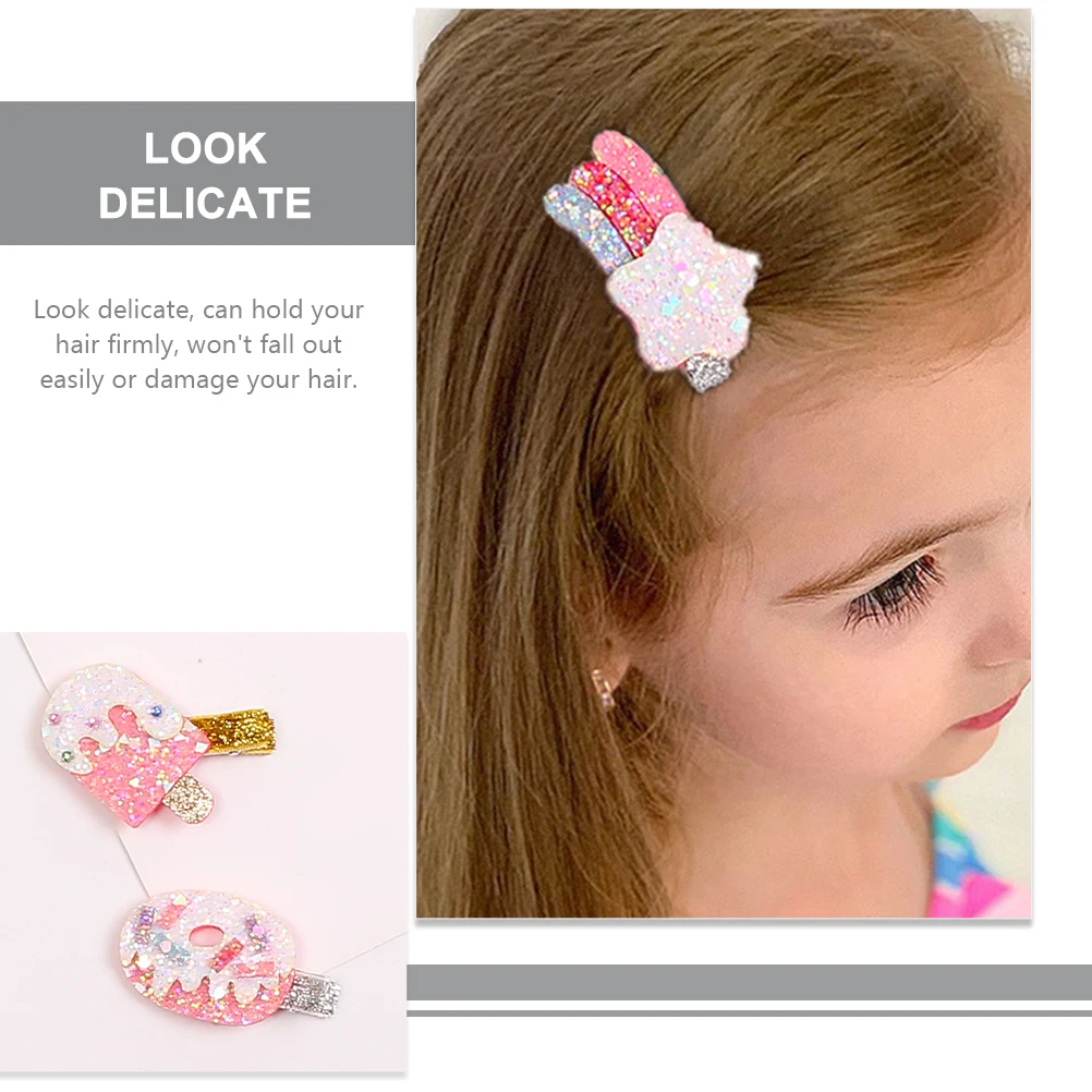 

4pcs Glitter Hair Clips Decorative Accessories for Girls Women Party Wedding Prom Banquet Daily Wear Elegant Stylish Firm Hold