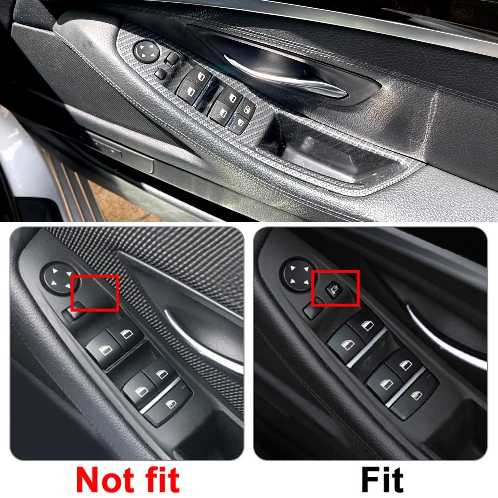 

Door Handle Armrest Panel Pull Trim Cover Set RHD Right Driver Car Interior Fit For BMW 5 Series F10 F11 520i 523i 525i 528i 530