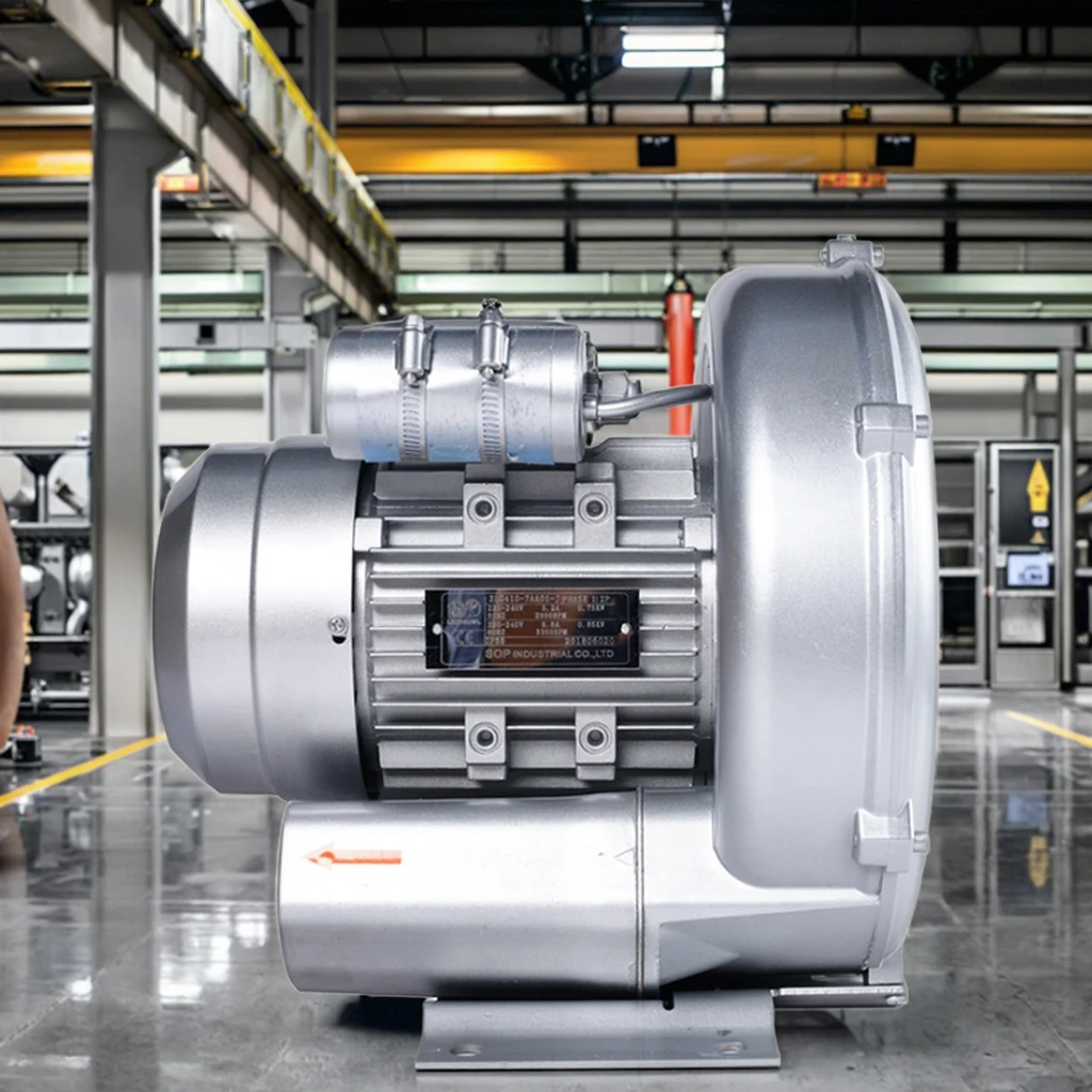 800w Single Stage Biofloc Industrial High Pressure air 1hp Ring Blower