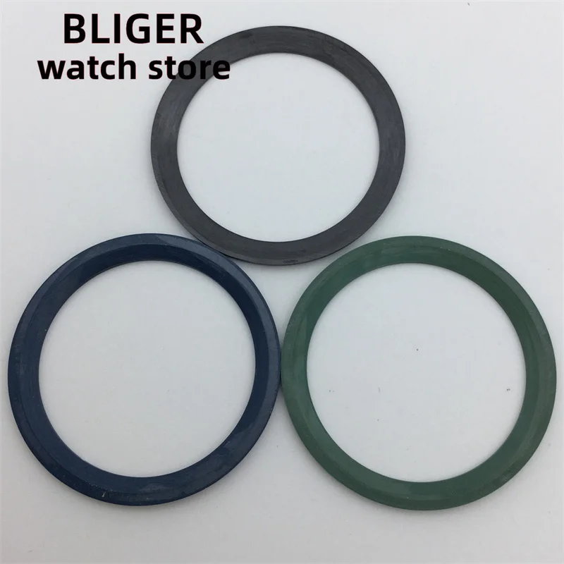 BLIGER Новый 38 мм x 30,6 мм ободок для часов высококачественные керамические вставки ободок два цвета светящиеся для размещения 40 мм