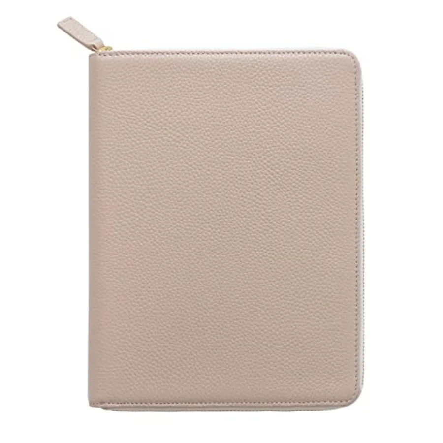 

Zippered Leather Cover for A5-Notebooks - Fits Hobonichi Cousin, Stalogy and Midori MD Planners