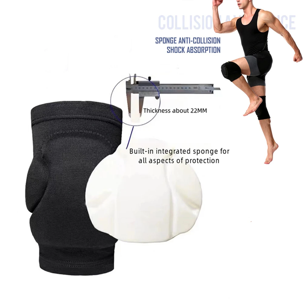 1Pair Men Women Thick Sponge Gym Volleyball Extreme Sports Anti-Slip Collision Avoidance kneepad Brace Protective Knee Pads