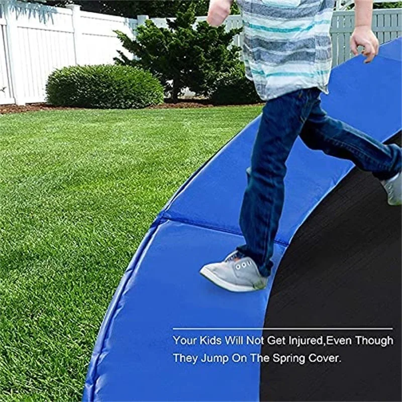 8 Feet Trampoline Protection Mat Trampoline Safety Pad Round Spring Water-Resistant Protective Cover Home Sport Accessories