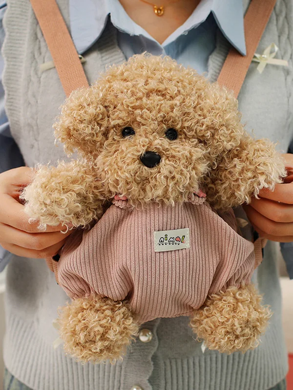 

West Highland Teddy Dog Bapa Plu Toy Doll Comforter Birthday Gift Children's Double oulder Bag Fabric Art Toys