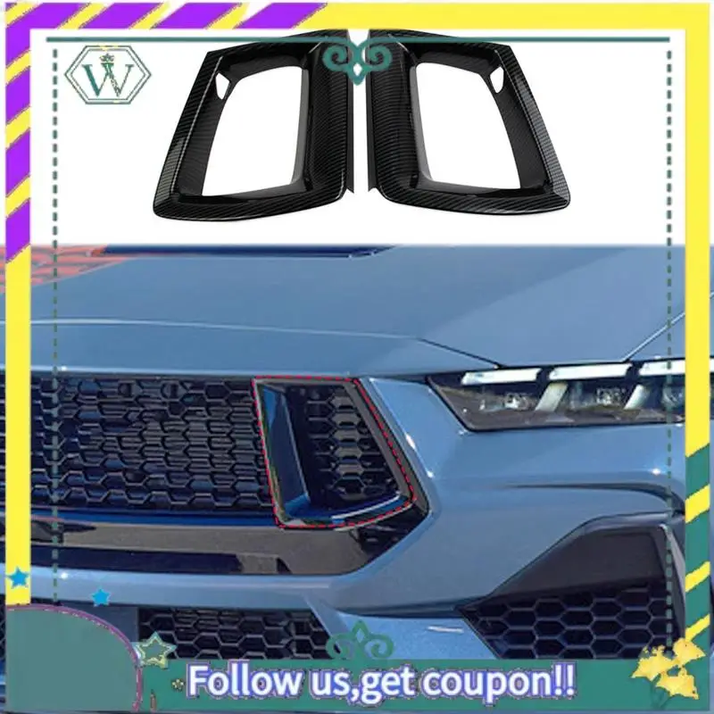 

Upgraded Front Bumper Grille Cover Trim For Ford Mustang 2024 GT/GT Premium Accessories Carbon Fiber