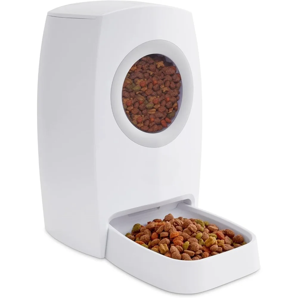 

Automatic Pet Feeder Food Dispenser for Dogs, Cats & Small Animals – Features Voice Recorder, Portion Control & Voice Recording