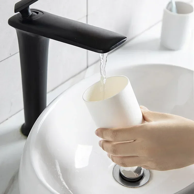Simple Wall Mounted Toothbrush Holder Toothpaste Mouth Cup Holder Drill-FreeBathroom Storage Shelf Portable Rack Organize New