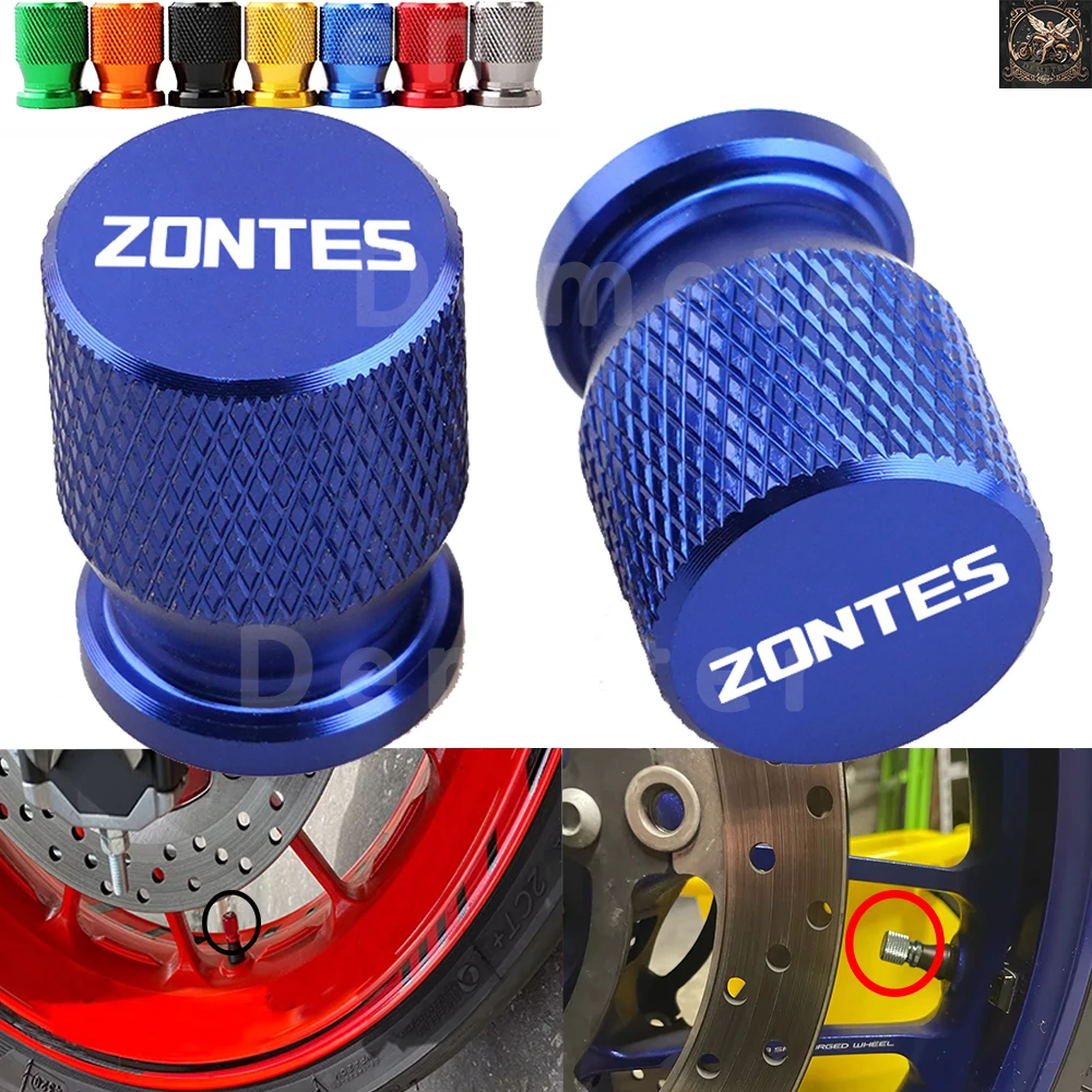 For Zontes ZT310X 310T 310V ZT310R 310R G1 125 ZT125 Accessories CNC Aluminum Tyre Valve Cap Wheel Air Port Cover Motorcycle