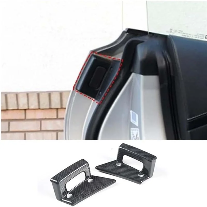 

High Quality For Corvette C7 2014-2019 Real Carbon Fiber Car Door Handle Switch Cover Trim Sticker Accessories