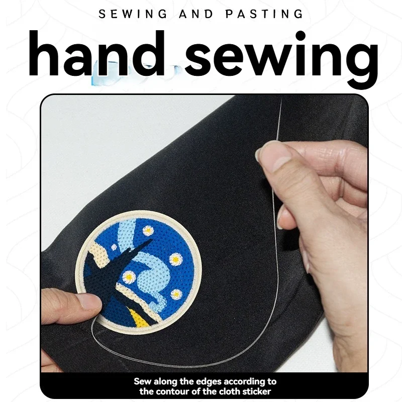 

Landscape Badge Embroidery Cloth Sticker ForClothes and Pants Hole Repair DIY Ironing Clothing Accessories Beauty Patch