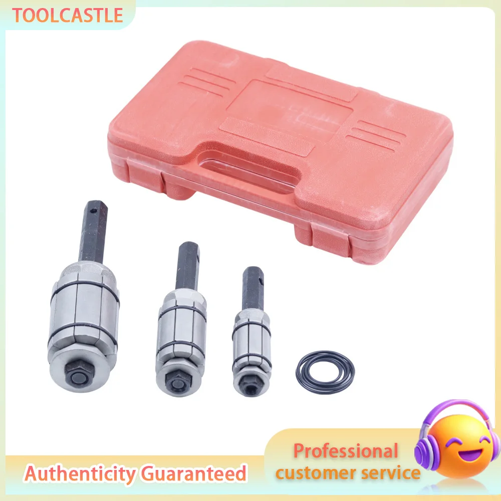 3pcs Exhaust Pipe Expander Tool Kit, Carbon Steel Tail Pipe Spreader for Car Muffler Repair, Auto Exhaust Tool