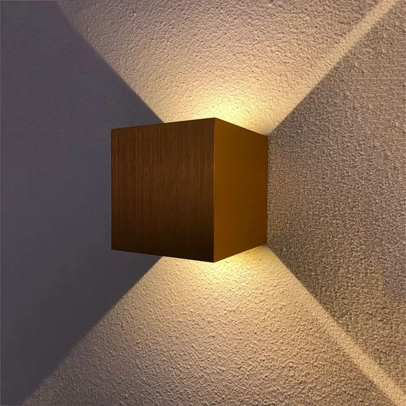 

Adjustable IP65 cube surface mounted lighting,led outdoor , up down led wall lamp