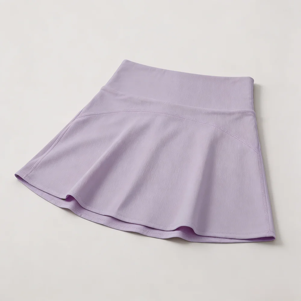 Super High Waist Nylon Pocketed Skirt Women Tummy Control Anti Slip Workout Running Yoga Golf Tennis Cycling Skirt