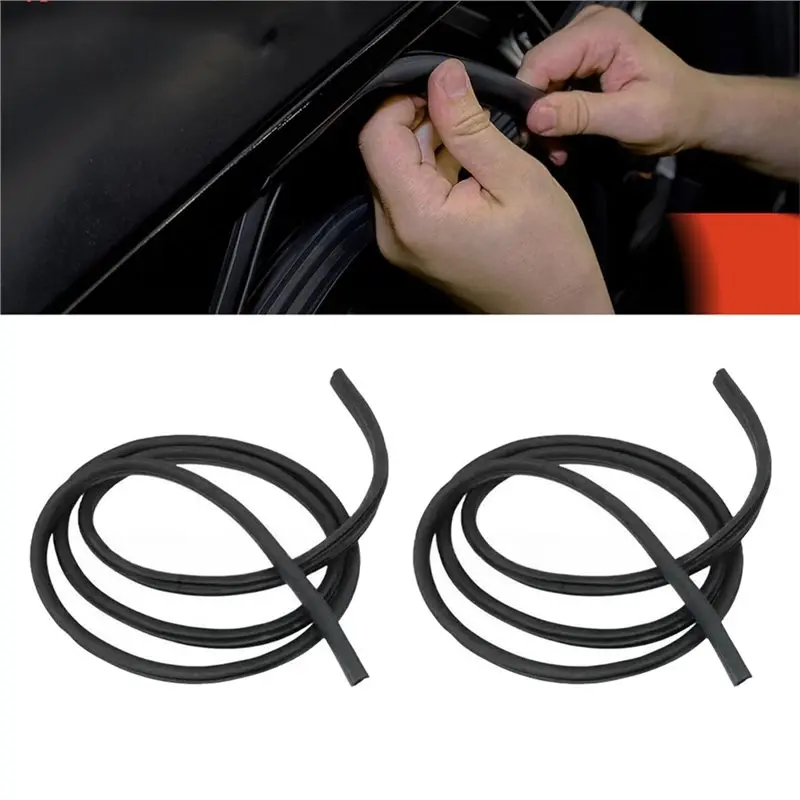 Weatherstrip Seal Front Door 1 Pair For Toyota 4Runner 1996- 2002 6231135013 6231235013 Sllence Opening Sealing Strip