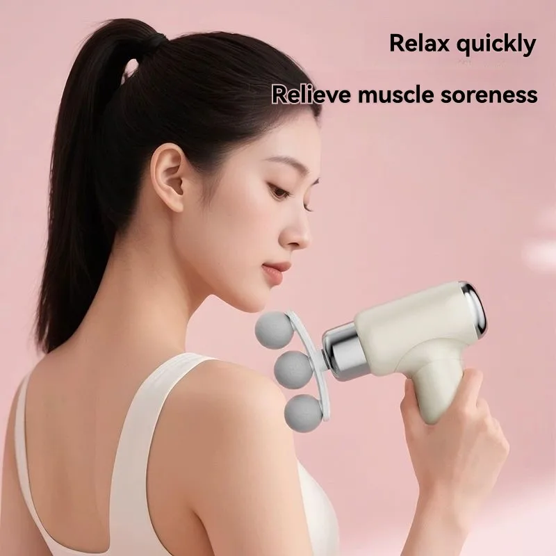 

Fitness Equipment-Mini Portable Muscle Massage Gun-Multi-Function With Multiple Speeds And Quiet Operation