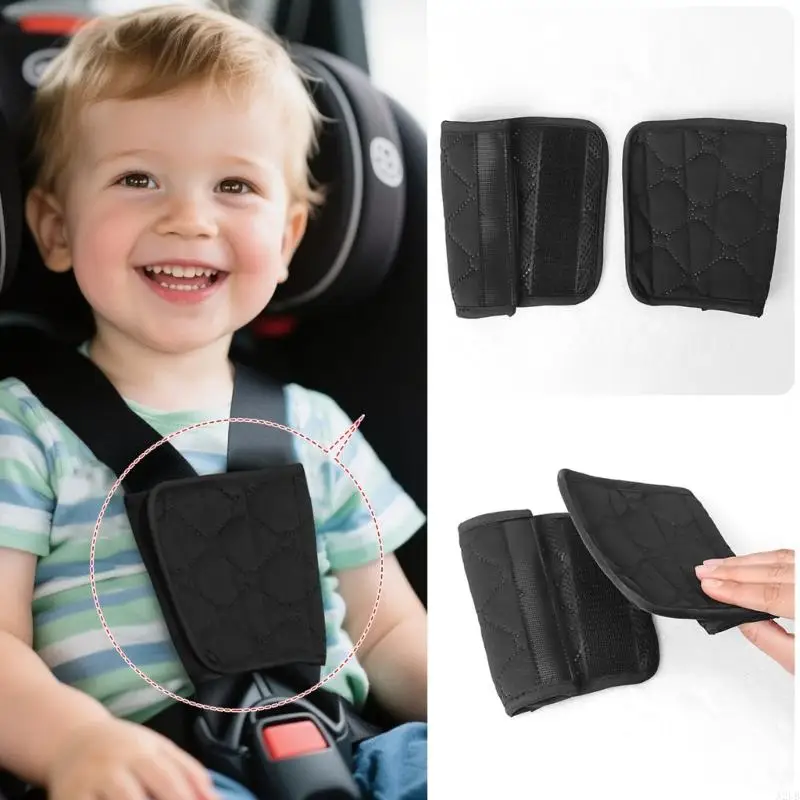 

Adjustable Strollers Shoulder Harness Cushion Protector Sleeve Cover For Sensitive Skin Care Comfortable Fabric A2UB