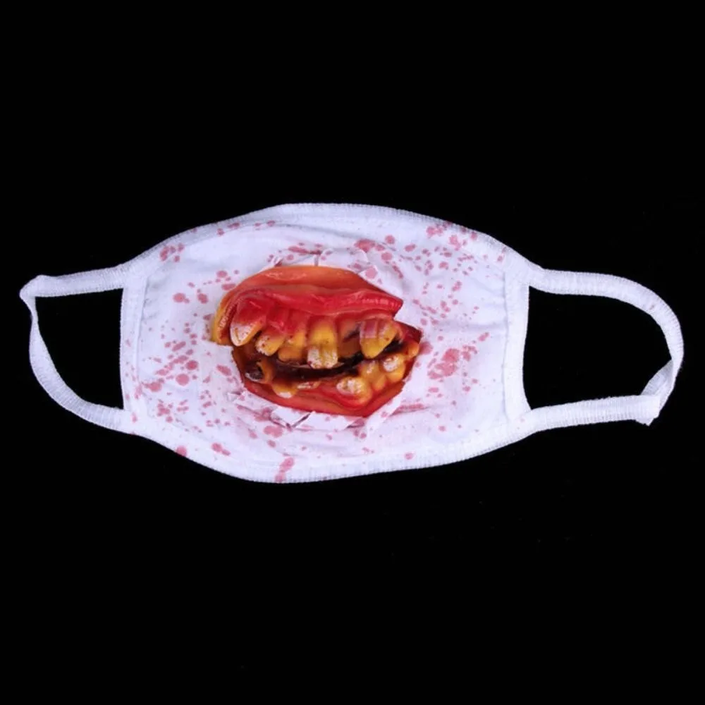 

Realistic Halloween Blood Stain Masks Dress Up Costume Blood Mittens Zombie Ghost Cosplay Props Decor