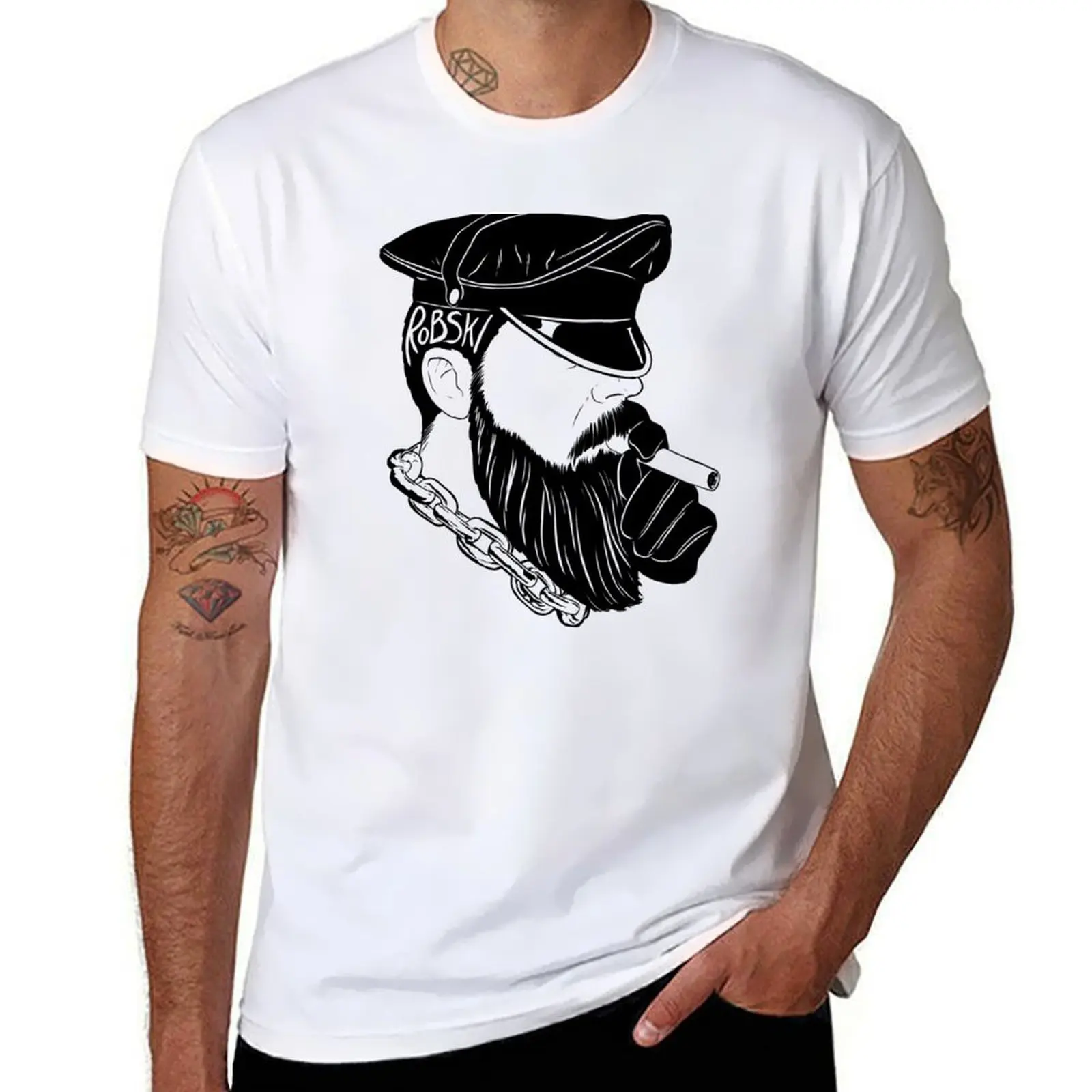 

lines Daddy t tees Smoking for black graphic man Dom tshirt cotton shirts anime T-Shirt t 100% shirts leather