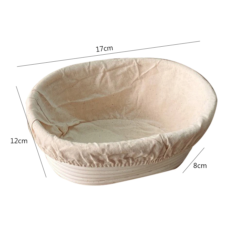 Oval Banneton Brotform Baking Supplies Bread Fermentation Baskets Portable Sourdough Banneton Bread Basket Woven Kitchen Gadgets image 5