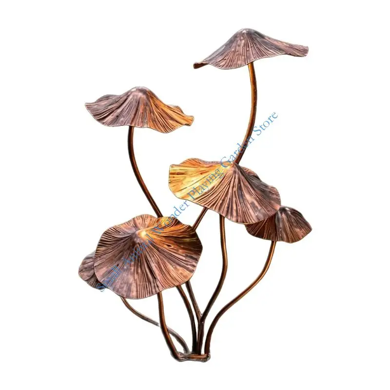

Decorative Iron Mushroom Statue Rustproof Mushroom Ornaments Garden Stakes Sculpture For Patio And Lawn