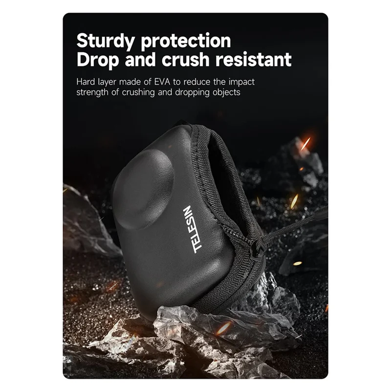 ABDE-TELESIN Mini Storage Protection Bag For Action 3 Carrying Case Action Camera Replacement Accessories