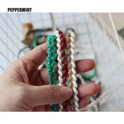 #3/10Yards New Arrived 1cm Mini Cords Golden mixed Braided Rope Clothing Bag Shoe Accesssory Trimming