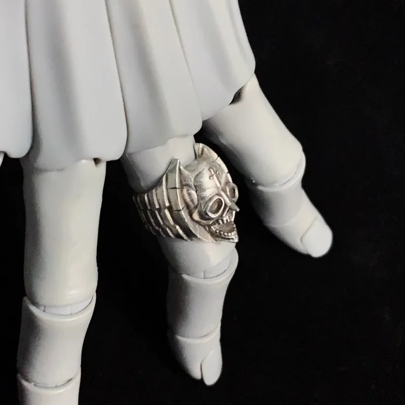Anime JoJos Killer Queen Cosplay Ring Unisex Metal Gothic Adjustable Opening Rings Jewelry Accessories Xmas Gift