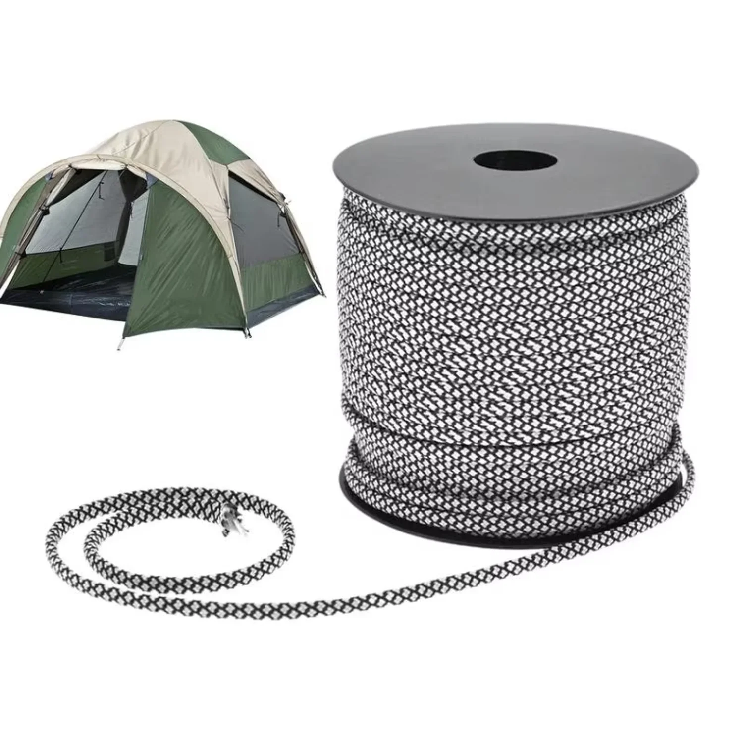 

Paracord Rope Hiking Outdoor Multipurpose 50M Paracord Portable Paracord Rope Tents Canopies Wear-Resistant Parachute