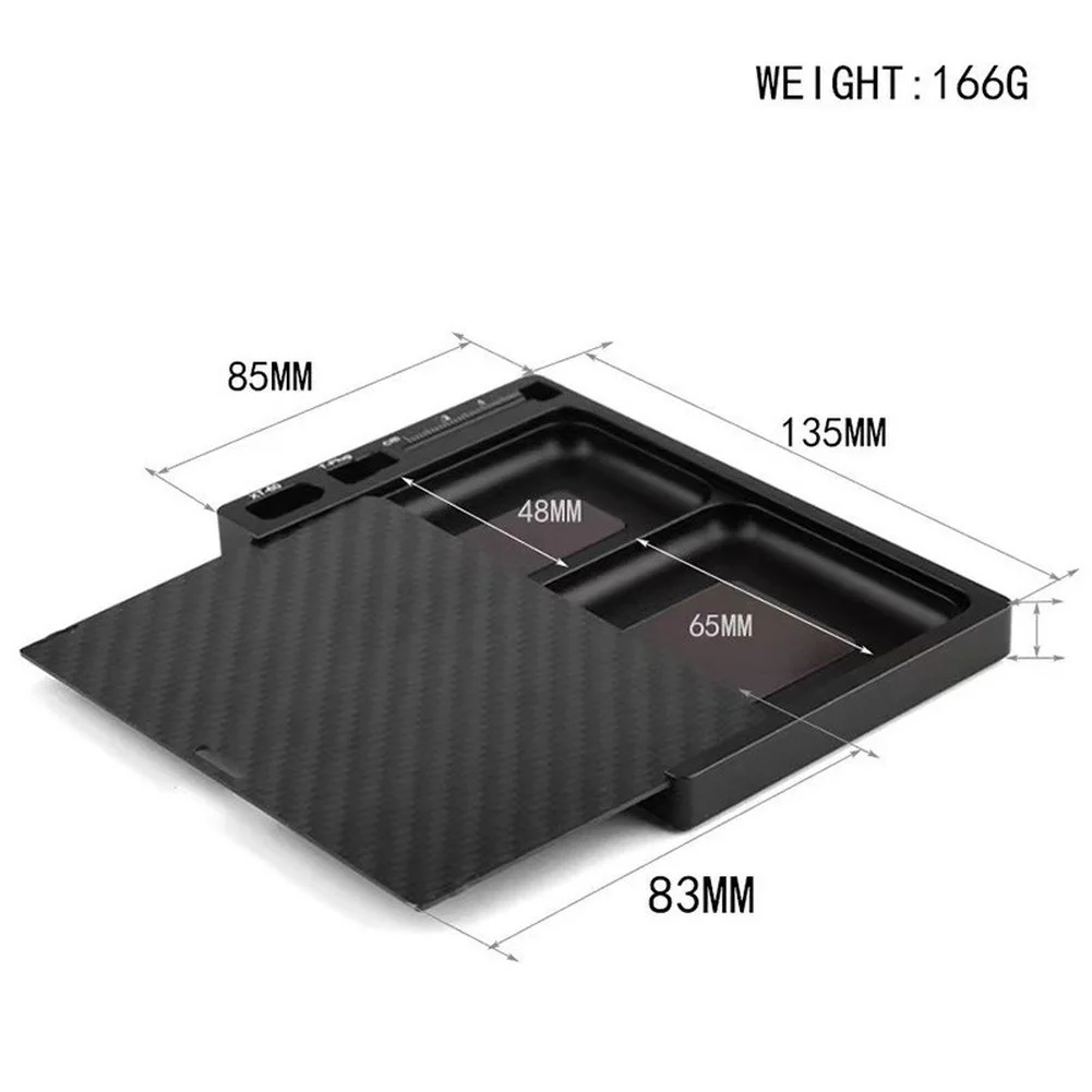 RC Repair Magnetic Screw Tray, Compact Aluminum Alloy Storage Dish With Integrated Measurement For Model Hobby Tools