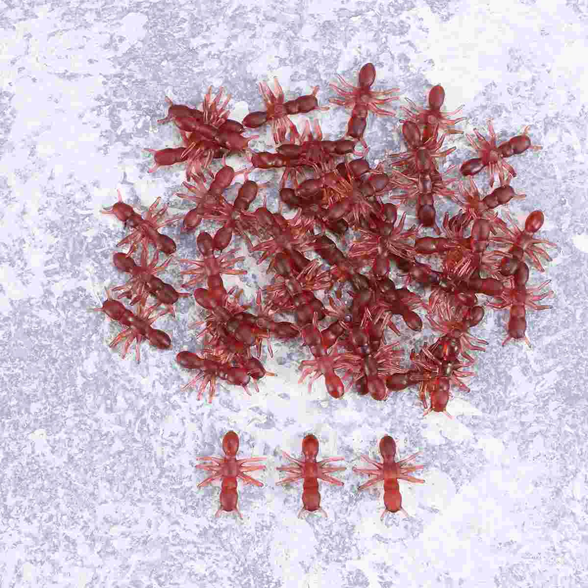 50 Pcs Children’s Toys Simulation Ants Prank Halloween Insects Miniature Toddler