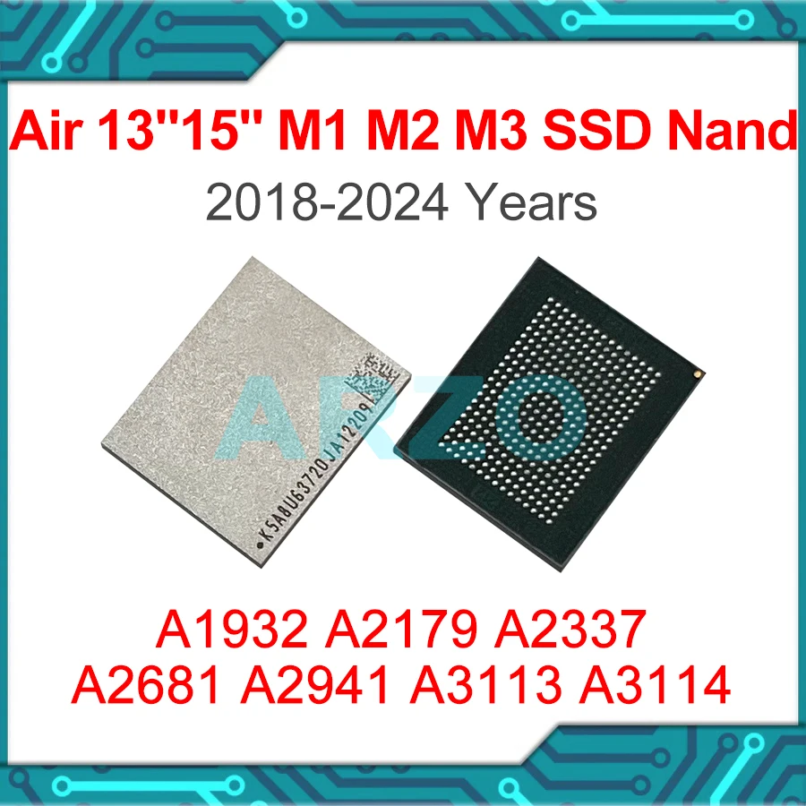 テスト済みSSD NANDチップIC 256GB 512GB 1TB 2TB Macbook Air A1932