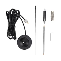 Kit de antena CB 26-28MHz 26.37in Kit de antena CB con soporte magnético resistente y resorte para estaciones base móviles de automóviles y camiones