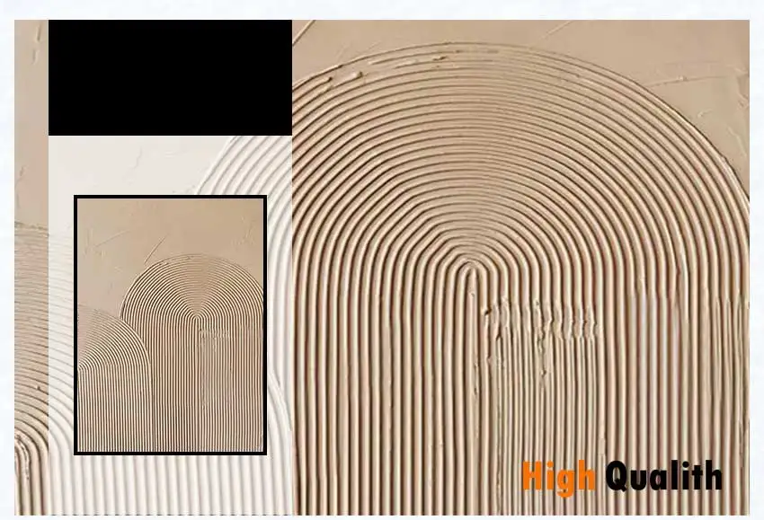 المفاهيمي الأبيض خط مجردة قماش اللوحة غرفة المعيشة الحديثة جدار الفن ديكور المنزل بدون إطار #5