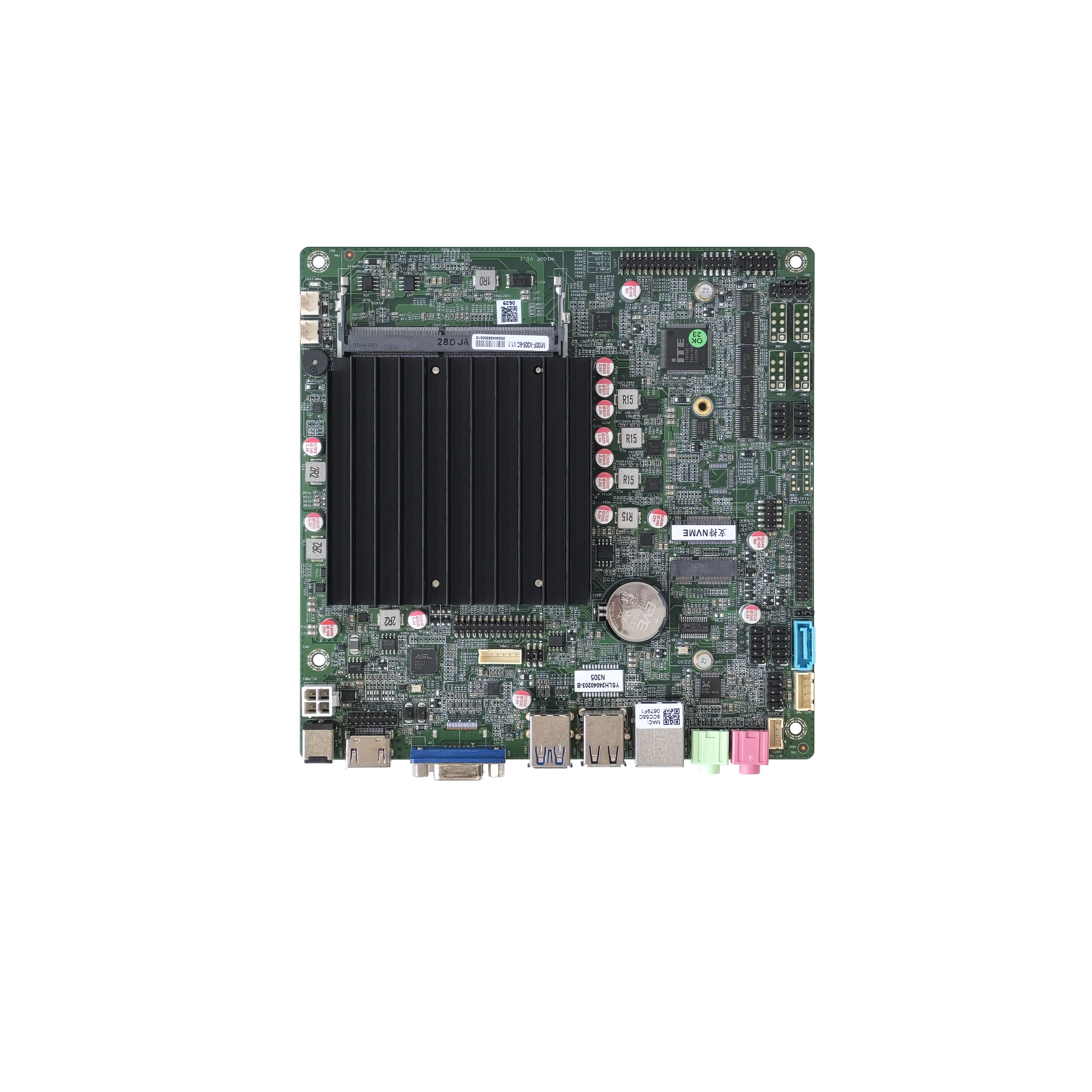 ELSKY New Computer Motherboard Ddr4 Long Lifespan CPU N97 M100F Supports 4K Resolution Realtek ALC897/662 8*USB 6C COM