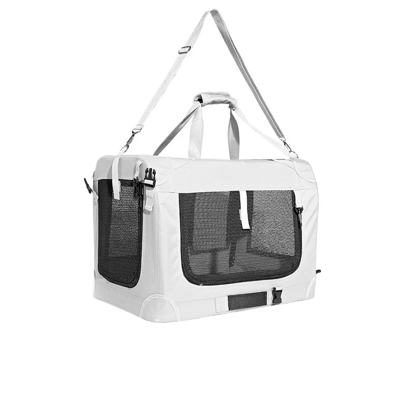 Extra Large Foldable Pet Carrier Cage Large Capacity Cat Dog Travel Bag Car Mount Outdoor Portable Pet Transport Crate