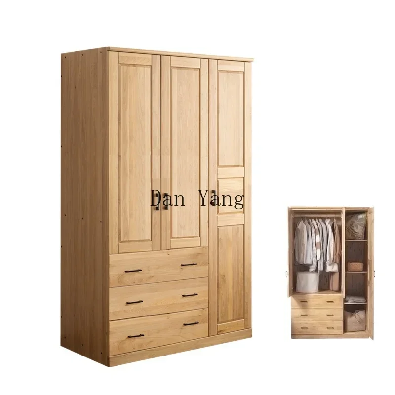 

cyh solid wood with a large wardrobe facing the door, log storage, cypress furniture