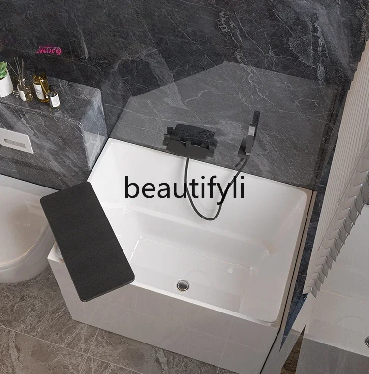 

FG28Deep soaking bathtub household acrylic size custom day seat mini fit wall 0.8m-1.4m