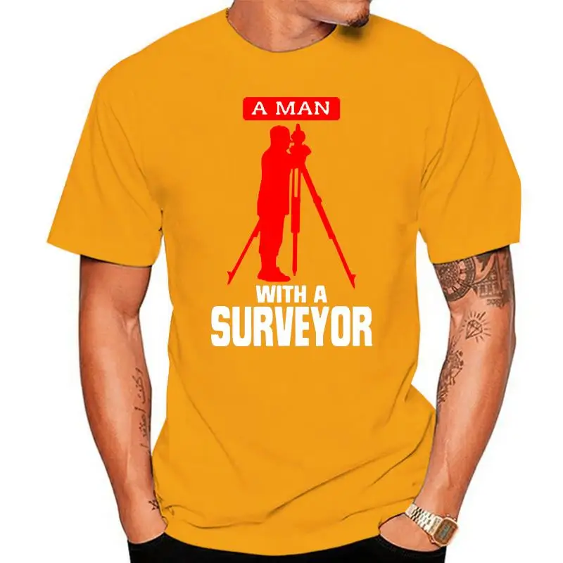 Sunlight A Man With A Surveyor Tshirt Men Famous Men's Tshirts Crew Neck Short Sleeve