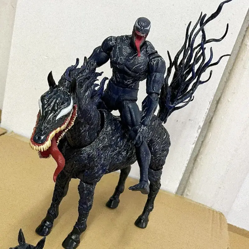 Marvel Venom: The Last Dance Joint Mobile Handpiece Shf Venom War Horse Co Modelo de brinquedo de marca