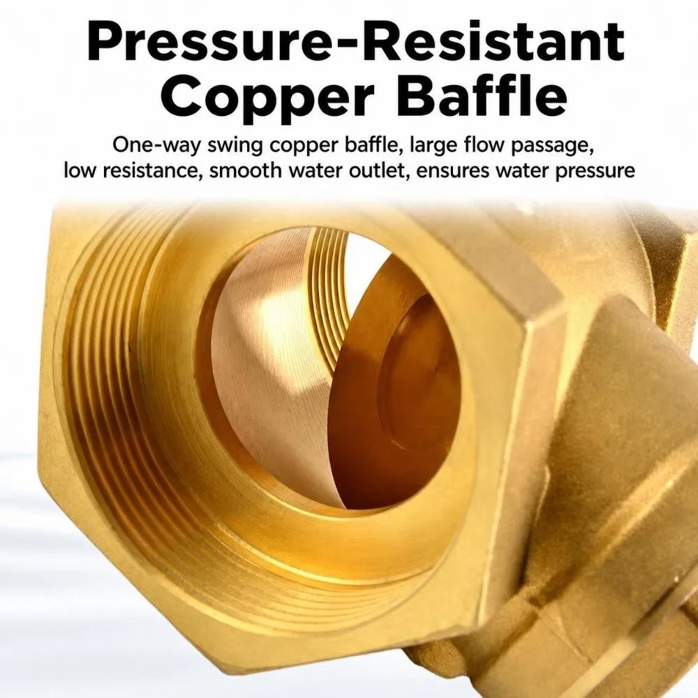 Durable Brass Swing Check Valve 1/2