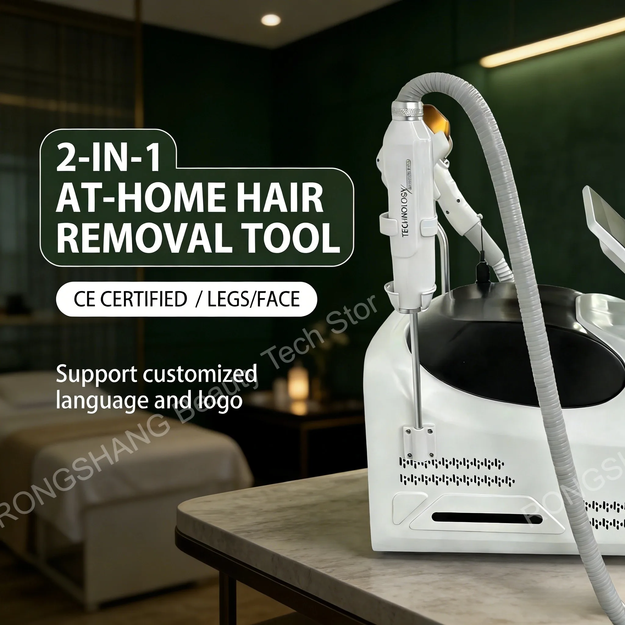 

Портативный лазерный эпилятор 2-в-1 с сертификатом CE, прост в использовании, для путешествий